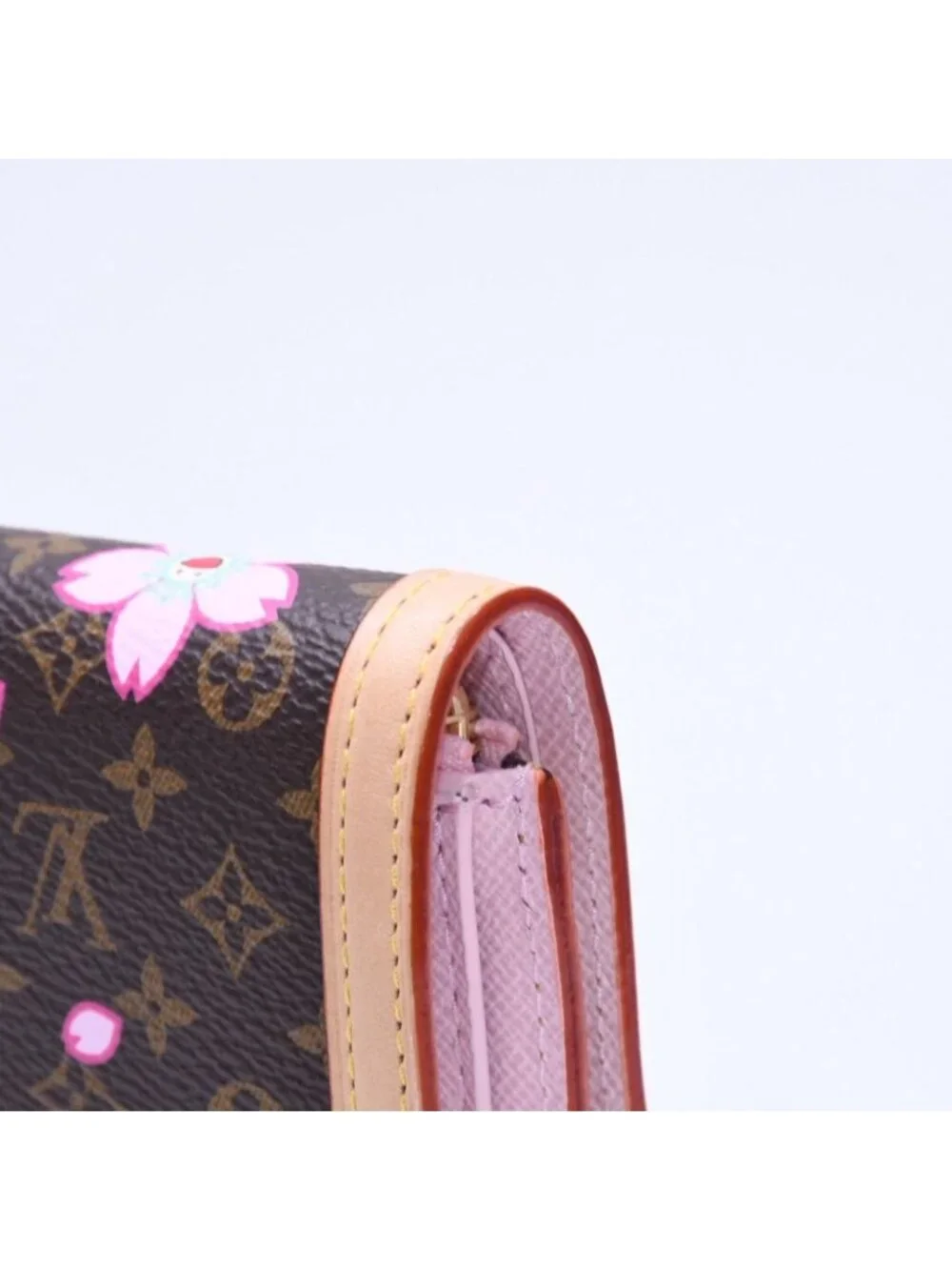 Louis Vuitton Portefeuille Victorine Trifold Wallet Monogram Cherry Blossom